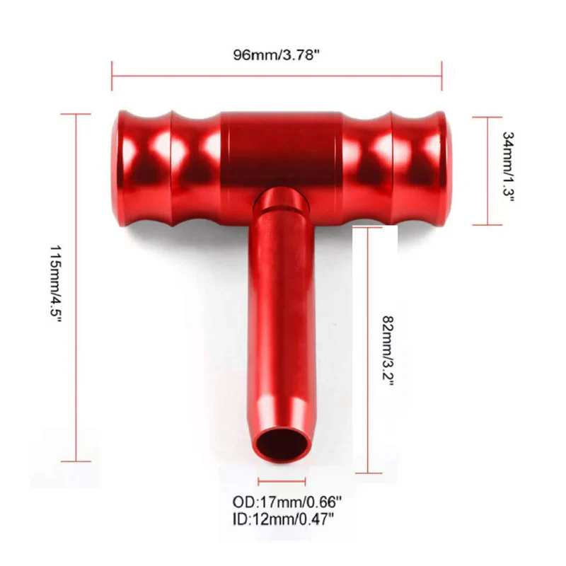 Red TRD Car Shift Knob Aircraft Joystick Transmission Racing Gear Shifter - Image 7