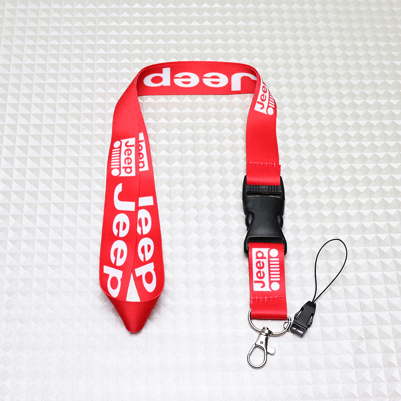 Jeep Red Keychain Lanyard - Image 2