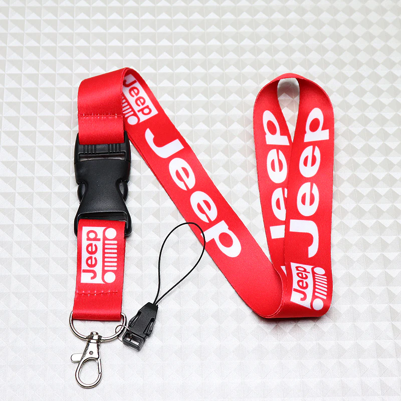 Jeep Red Keychain Lanyard - Image 3