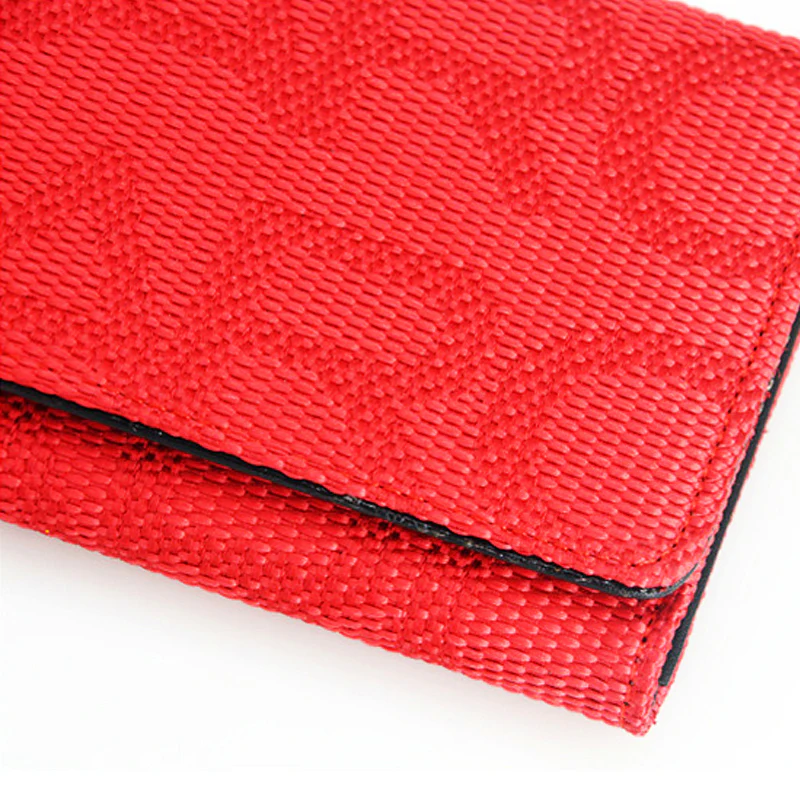 RECARO Gradation Red Leather Trifold Clutch - Image 3