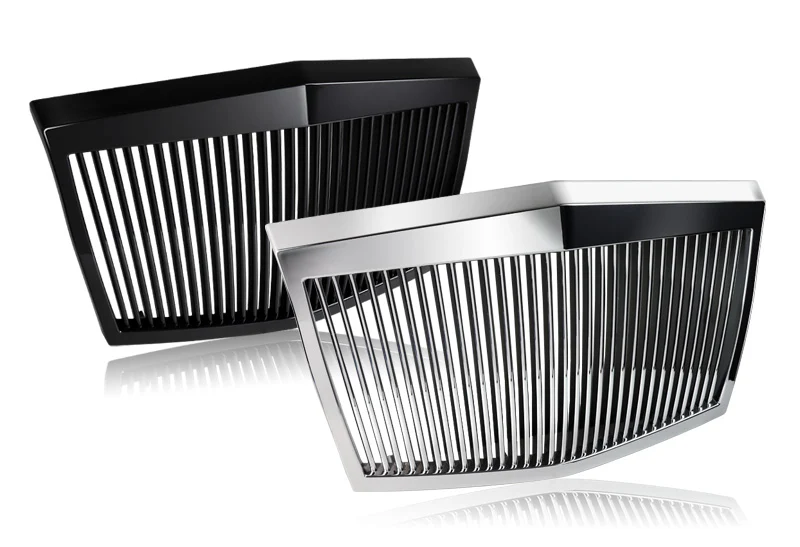 Rolls Royce Phantom Style For 2005 - 2010 Chrysler 300 300C Front Vertical Grille Grill -Black ABS - Image 4