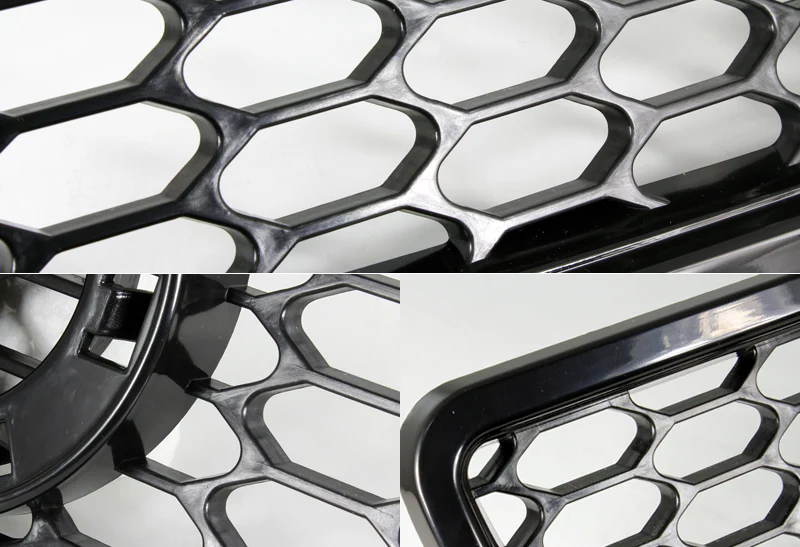 RS4 Style For 1996 - 2001 Audi A4 / S4 / B5 Front Honeycomb Grille Grill -Black ABS - Image 3