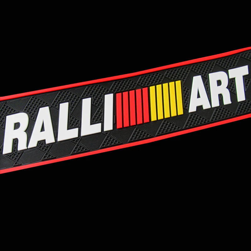 RALLIART Rubber Car Rear Bumper Protector Trunk Sill Guard Scratch Pad X1 - Image 2