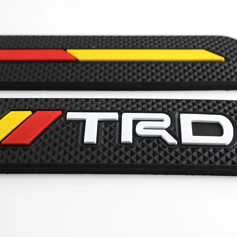 Rubber JDM TRD SPORT Front Rear Bumper Scratch Protector Strip Corner Guard 2 pcs - Image 5