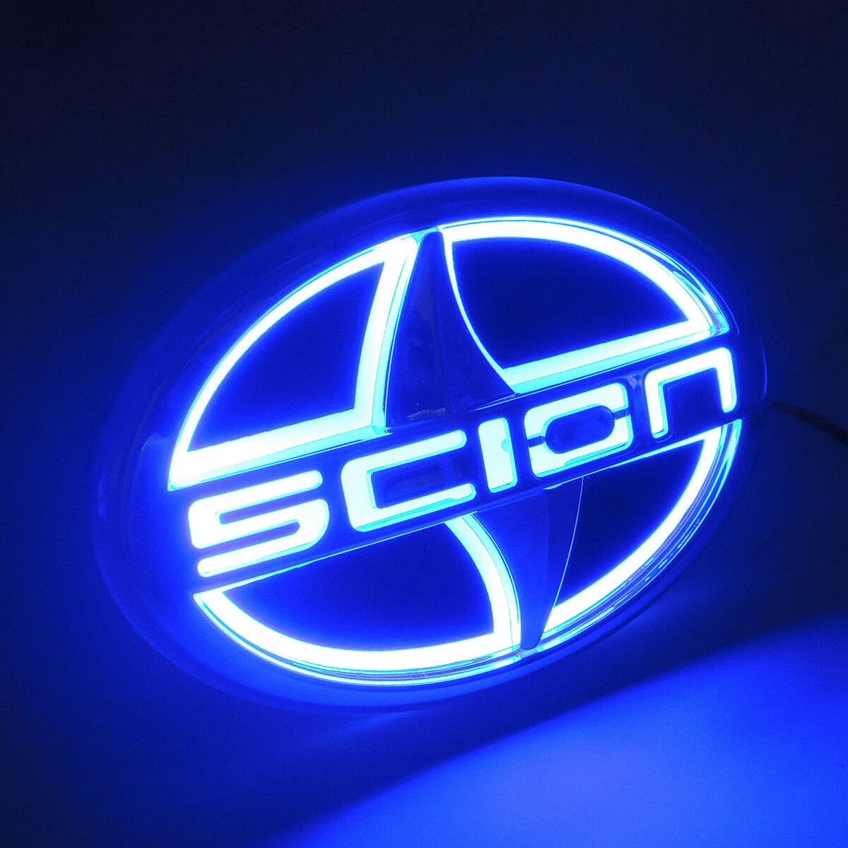 Scion Blue 5D LED Car Tail Logo Illuminated Badge Emblem Auto Light Lamp For (12.5 X 8.5CM) - Image 10