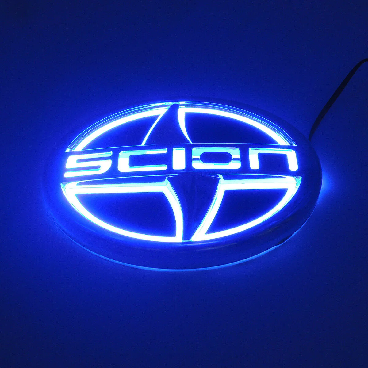 Scion Blue 5D LED Car Tail Logo Illuminated Badge Emblem Auto Light Lamp For (12.5 X 8.5CM) - Image 6