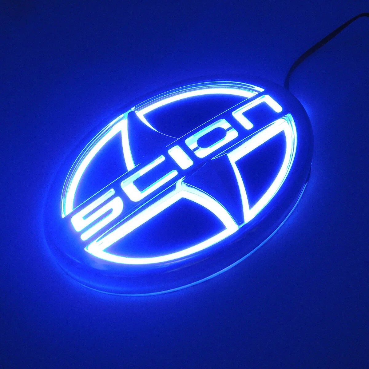 Scion Blue 5D LED Car Tail Logo Illuminated Badge Emblem Auto Light Lamp For (12.5 X 8.5CM) - Image 8