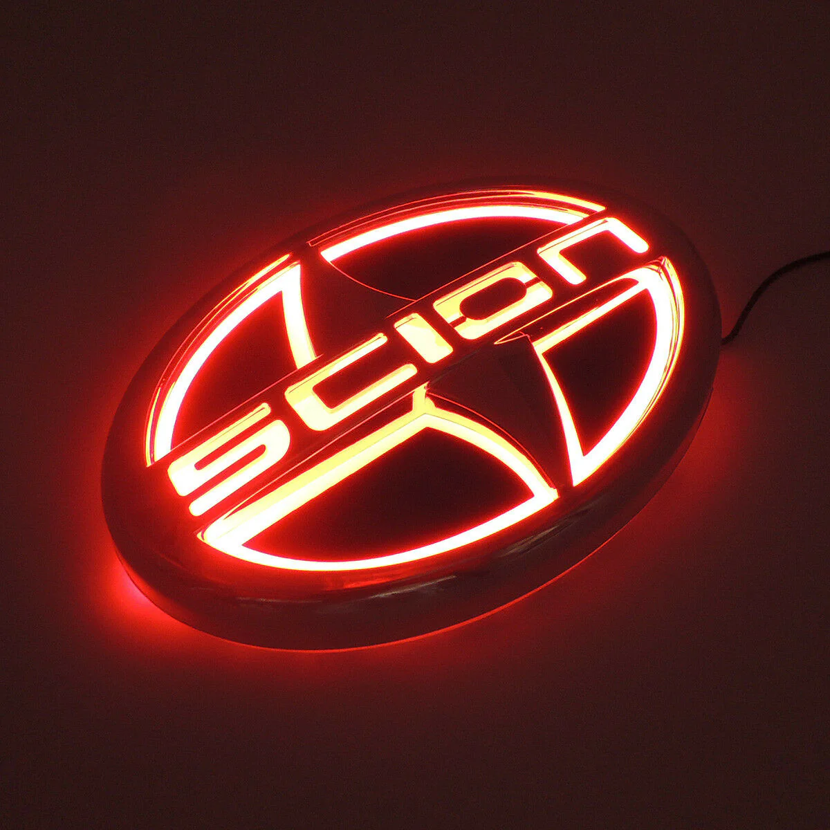 Scion Red 5D LED Car Tail Logo Illuminated Badge Emblem Auto Light Lamp For (12.5 X 8.5CM) - Image 6