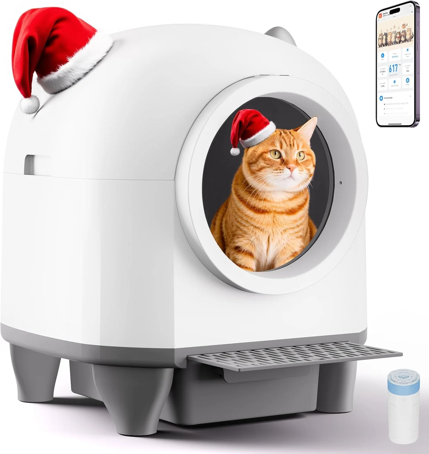 Self Cleaning Cat Litter Box,80L, No Scooping Automatic Litter Box / APP Control - Image 7