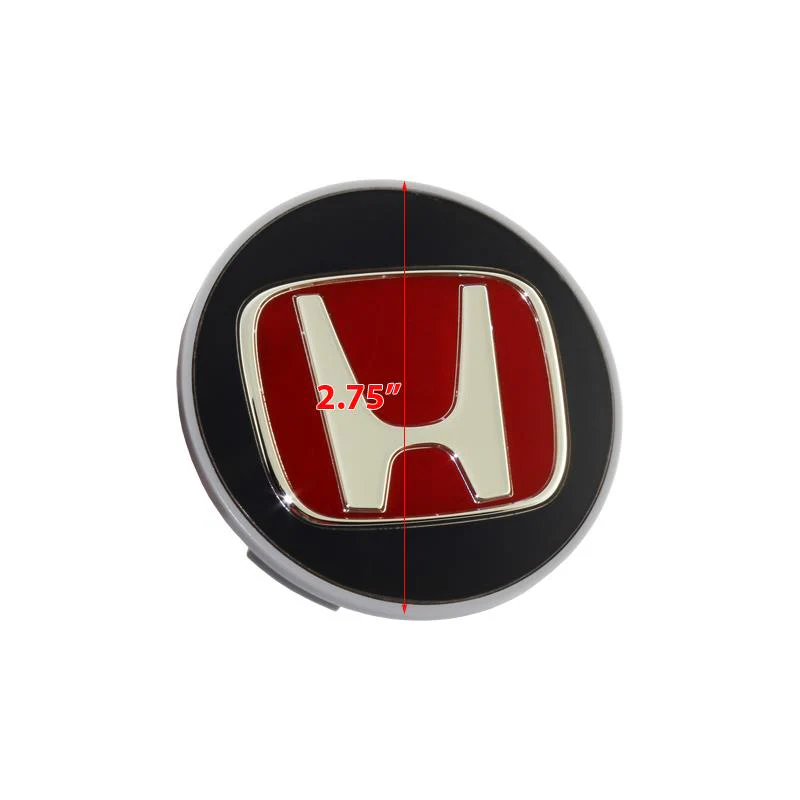 Set of 4 RED Wheel Center Caps Hub Cover 69mm For ACCORD CRV PILOT CIVIC ODYSSEY - Image 2
