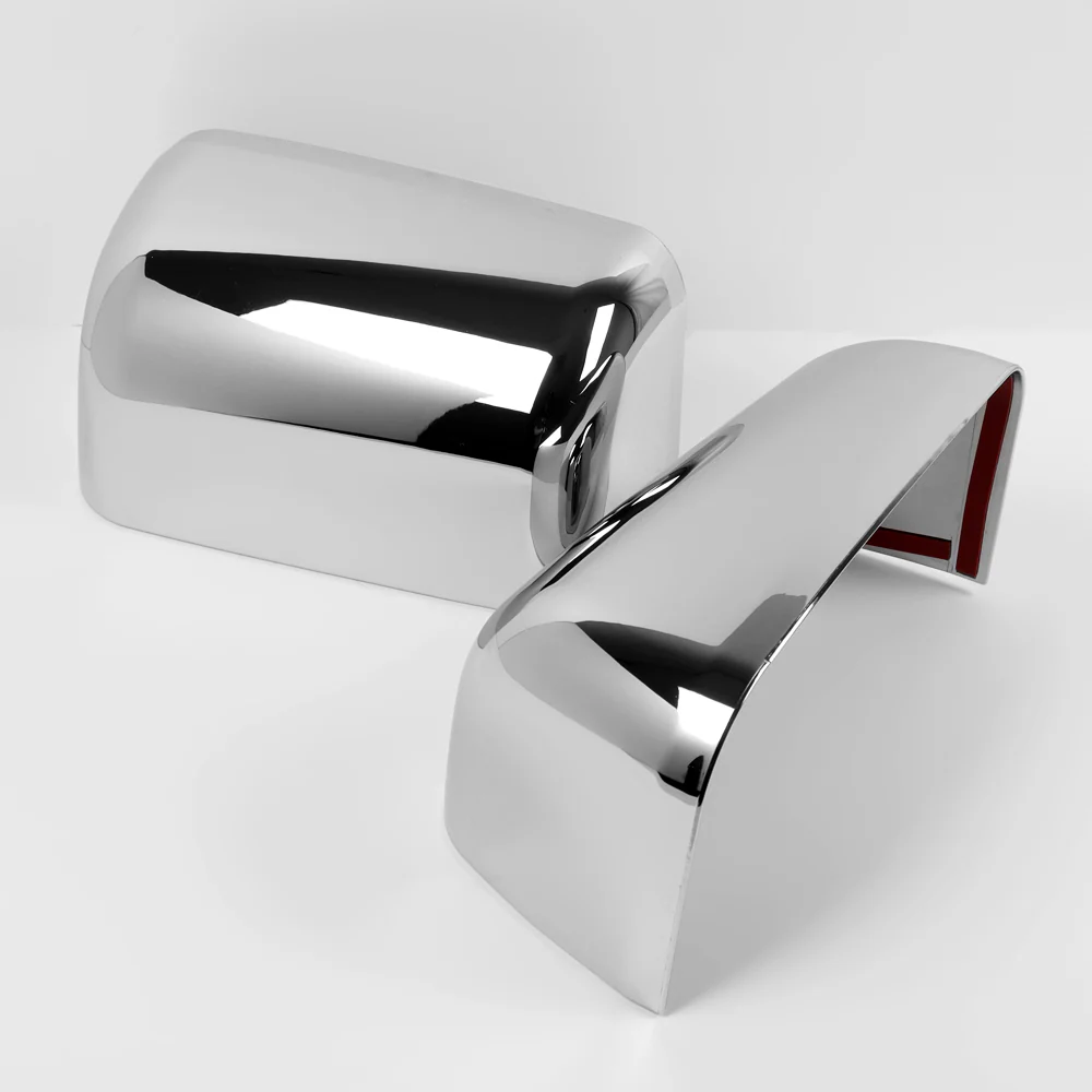 Side View Half Mirror Covers Cap For 2008-2016 Ford F-250 F-350 F-450 F-550 Super Duty -Chrome ABS - Image 2