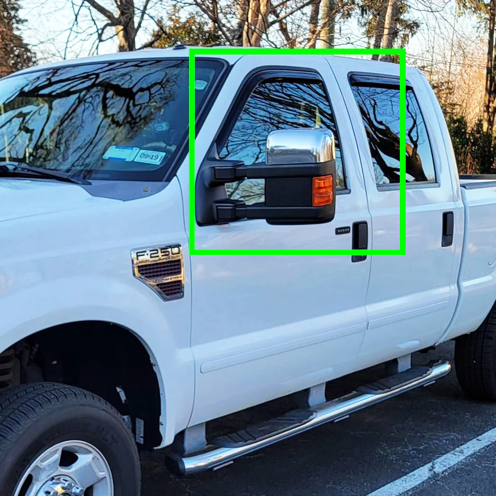 Side View Half Mirror Covers Cap For 2008-2016 Ford F-250 F-350 F-450 F-550 Super Duty -Chrome ABS - Image 6