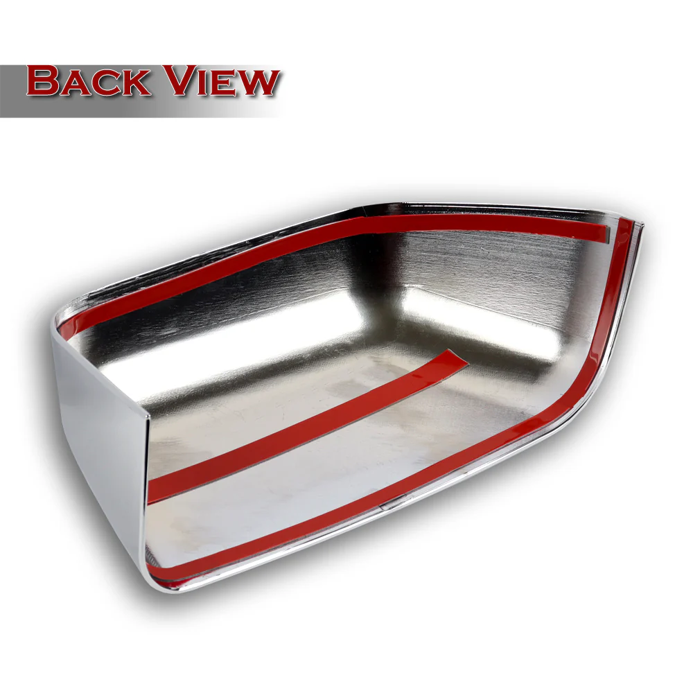 Side View Half Mirror Covers Cap For 2015-2020 Chevy Tahoe Suburban GMC Yukon XL -Chrome ABS - Image 3