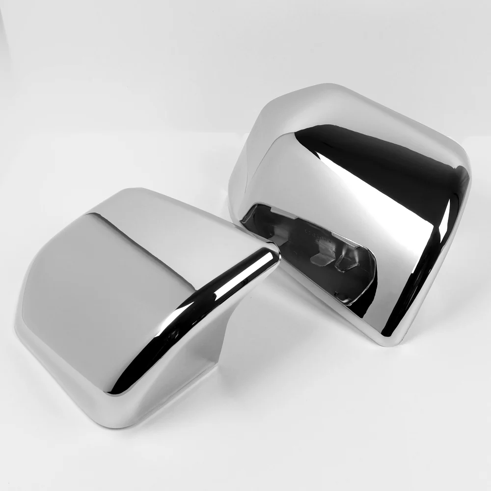 Side View Half Mirror Covers Cap For 2015 - 2020 Ford F-150 F150 -Chrome ABS - Image 2