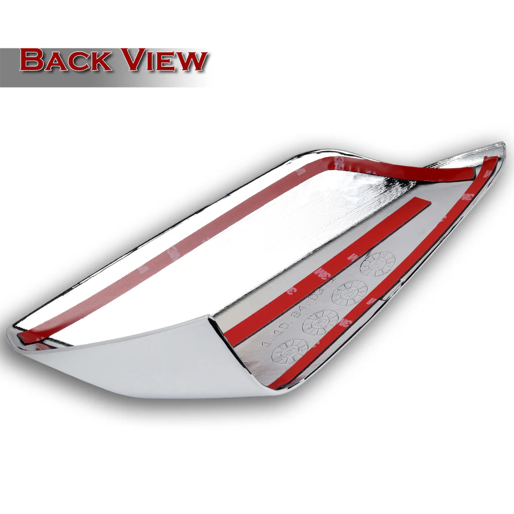 Side View Half Mirror Covers Cap For 2016-2025 Chevy Malibu -Chrome ABS W/ Turn Signal Cut - Image 3