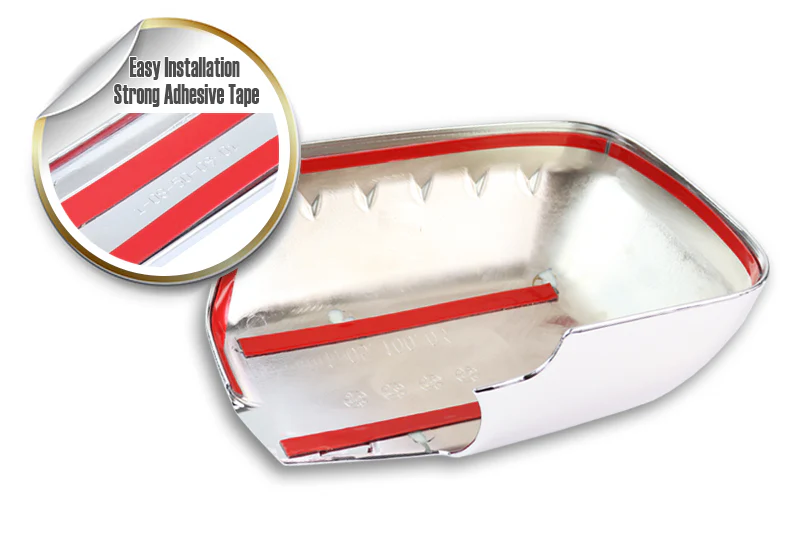 Side View Mirror Covers Cap For 2006-2014 Honda Ridgeline -Chrome ABS - Image 2