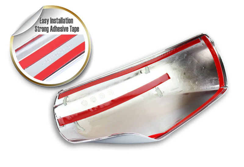 Side View Mirror Covers Cap For 2007-2012 Nissan Altima W/O Signal Cut -Chrome ABS - Image 2