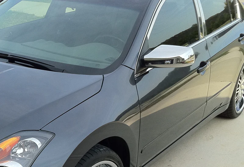 Side View Mirror Covers Cap For 2007-2012 Nissan Altima W/O Signal Cut -Chrome ABS - Image 3