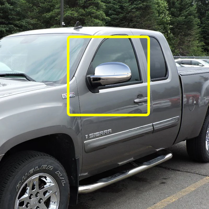 Side View Mirror Covers Cap For 2007-2013 GMC Sierra 1500  Yukon XL / Chevrolet Silverado Suburban Tahoe -Chrome ABS - Image 5