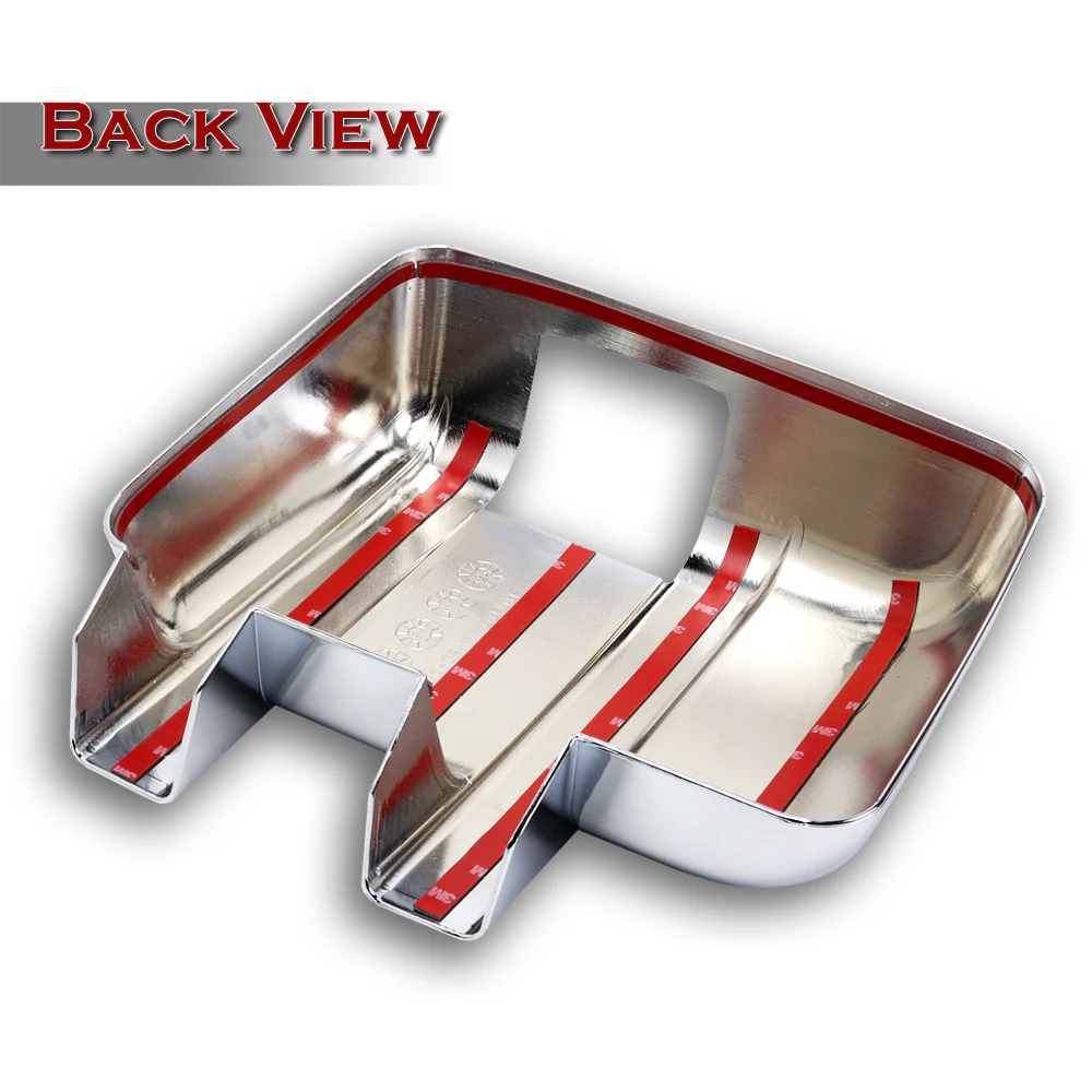Side View Mirror Covers Cap For 2008 - 2016 Ford F-250 F-350 F-450 F-550 Super Duty -Chrome ABS W/ Turn Signal Hole - Image 3