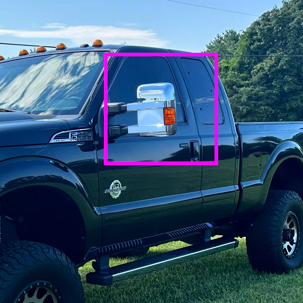Side View Mirror Covers Cap For 2008 - 2016 Ford F-250 F-350 F-450 F-550 Super Duty -Chrome ABS W/ Turn Signal Hole - Image 8