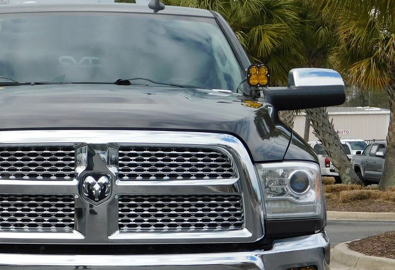 Side View Mirror Covers Cap For 2010-2018 Dodge Ram 1500 2500 3500 4500 5500 W/O Turn Signal Cut -Chrome ABS - Image 3