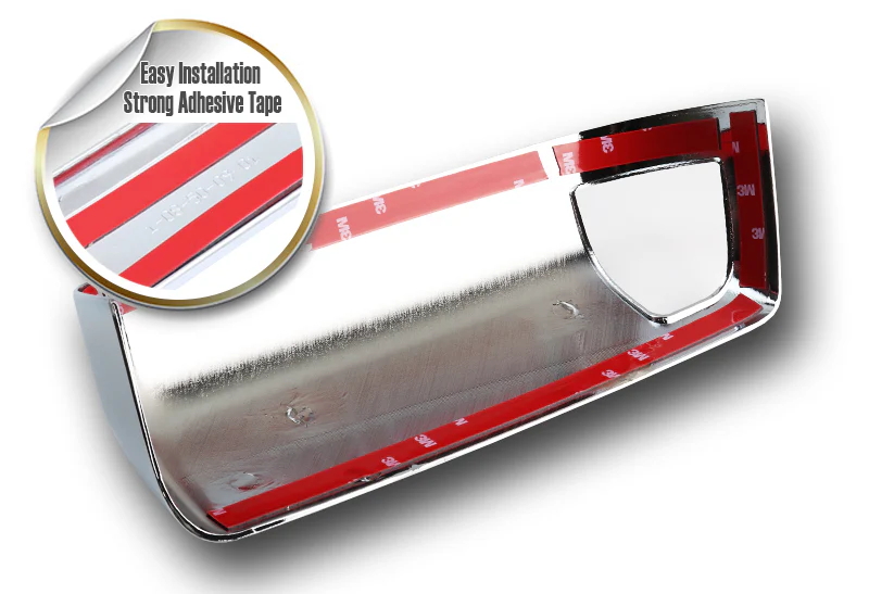 Side View Mirror Covers Cap For 2009-2018 Dodge Ram 1500 2500 3500 4500 5500 With Turn Signal Cut -Chrome ABS - Image 2