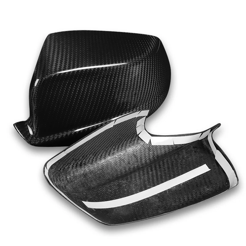 Side View Mirror Covers Cap For 2010-2013 BMW 5-Series F10 F11 F18 -Real Carbon Fiber - Image 4