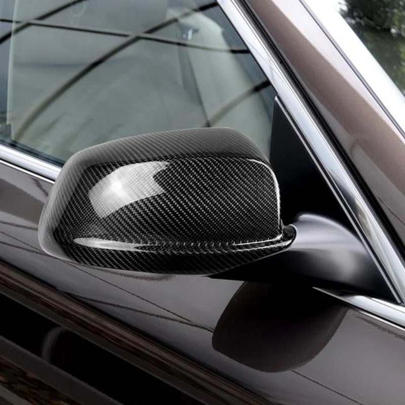 Side View Mirror Covers Cap For 2010-2013 BMW 5-Series F10 F11 F18 -Real Carbon Fiber - Image 5