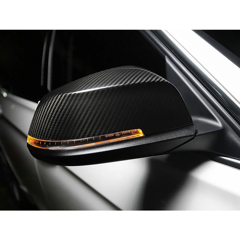 Side View Mirror Covers Cap For 2012-2018 BMW 5 / 6 / 7-Series F10 F11 F12 F13 F01 F02 -Real Carbon Fiber - Image 5