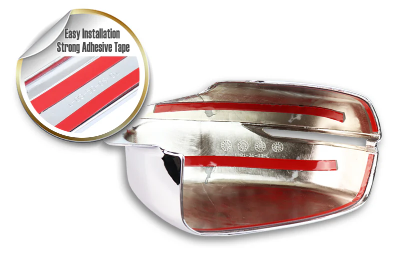 Side View Mirror Covers Cap For 2013-2017 Honda Accord / 2012-2015 Crosstour -Chrome ABS - Image 2