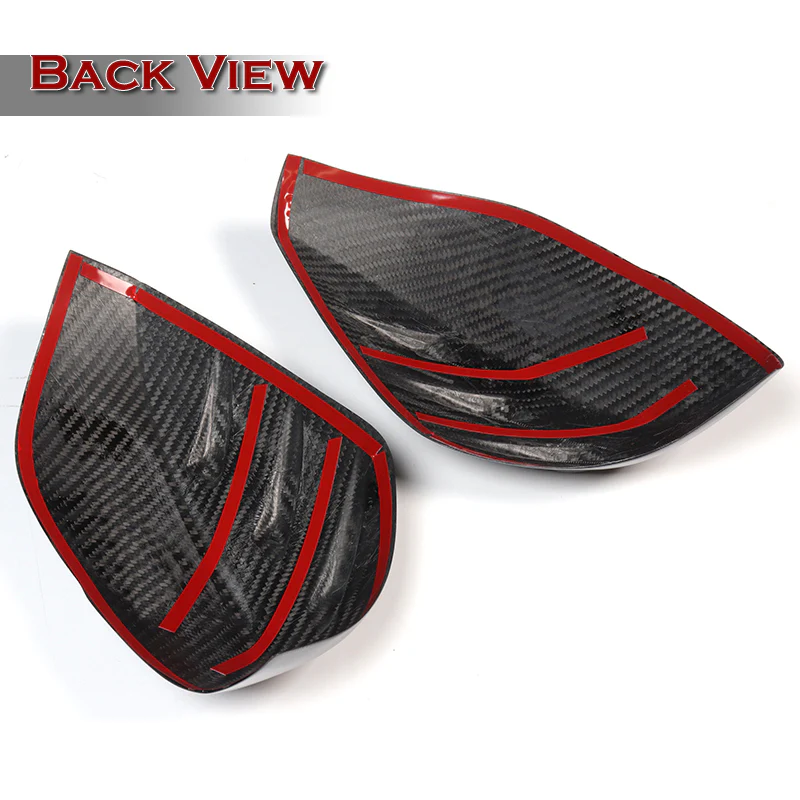 Side View Mirror Covers Cap For 2014-2023 Infiniti Q50 Q60 Q70 QX30 -Real Carbon Fiber - Image 4