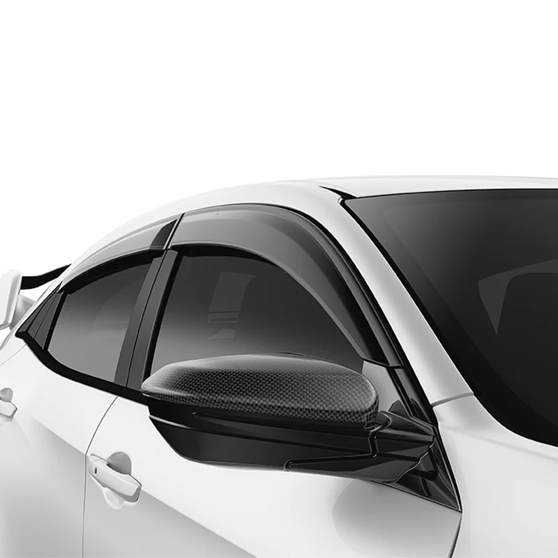 Side View Mirror Covers Cap For 2016-2020 Honda Civic 10th -Real Carbon Fiber - Image 5