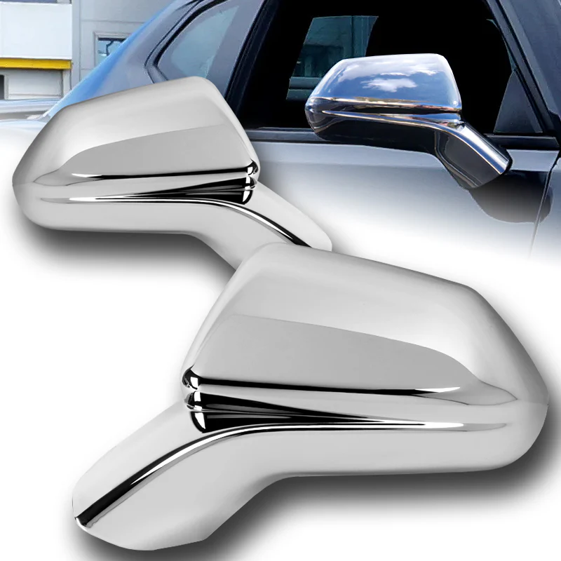 Side View Mirror Covers Cap For 2016-2022 Chevrolet Chevy Camaro -Chrome ABS - Image 7