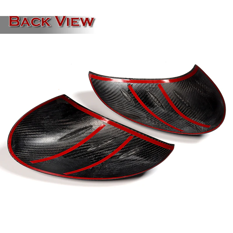Side View Mirror Covers Cap For 2017-2023 Alfa Romeo Giulia -Real Carbon Fiber - Image 4