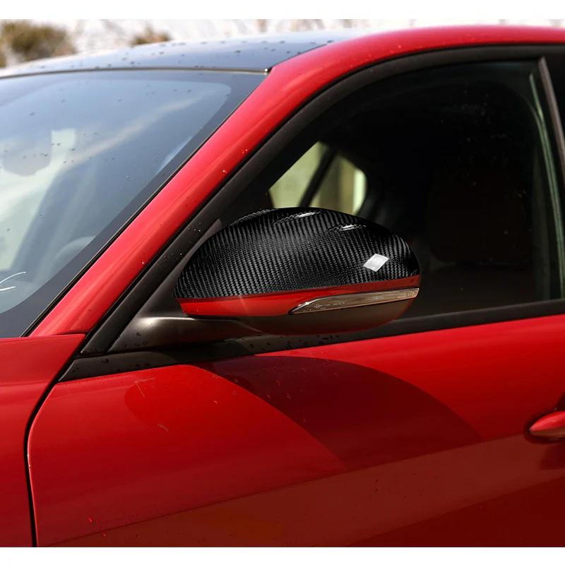Side View Mirror Covers Cap For 2017-2023 Alfa Romeo Giulia -Real Carbon Fiber - Image 5