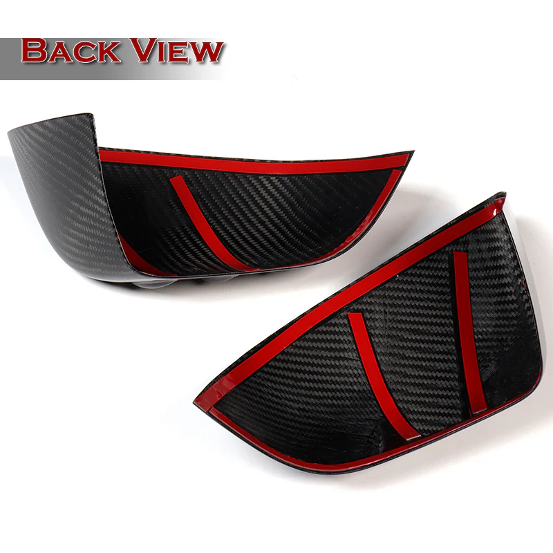 Side View Mirror Covers Cap Trim For 2017-2023 Tesla Model 3 -Real Carbon Fiber - Image 4