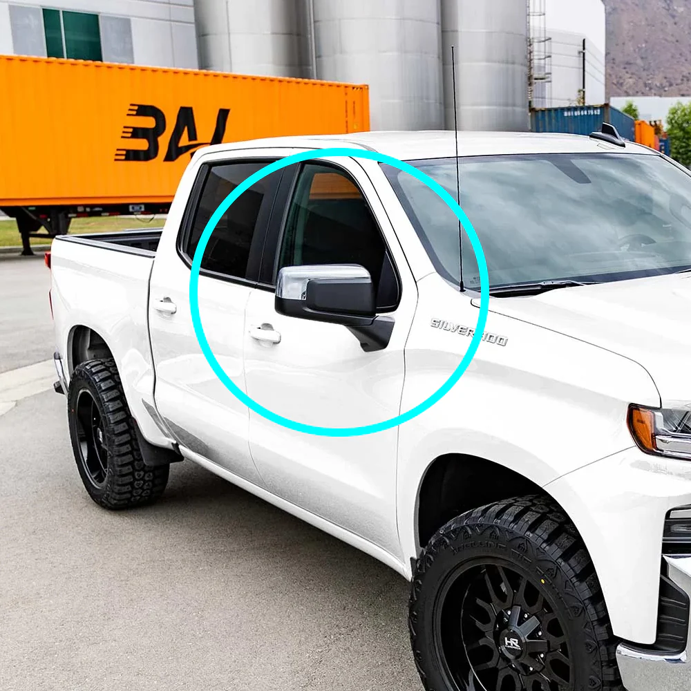 Side View Mirror Covers Cap For 2019-2024 Chevy Silverado / GMC Sierra 1500 -Chrome ABS - Image 8