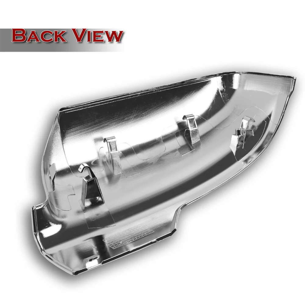 Side View Mirror Covers Cap For 2019 - 2026 Dodge Ram 1500 -Chrome ABS W/ Turn Signal Hole - Image 3