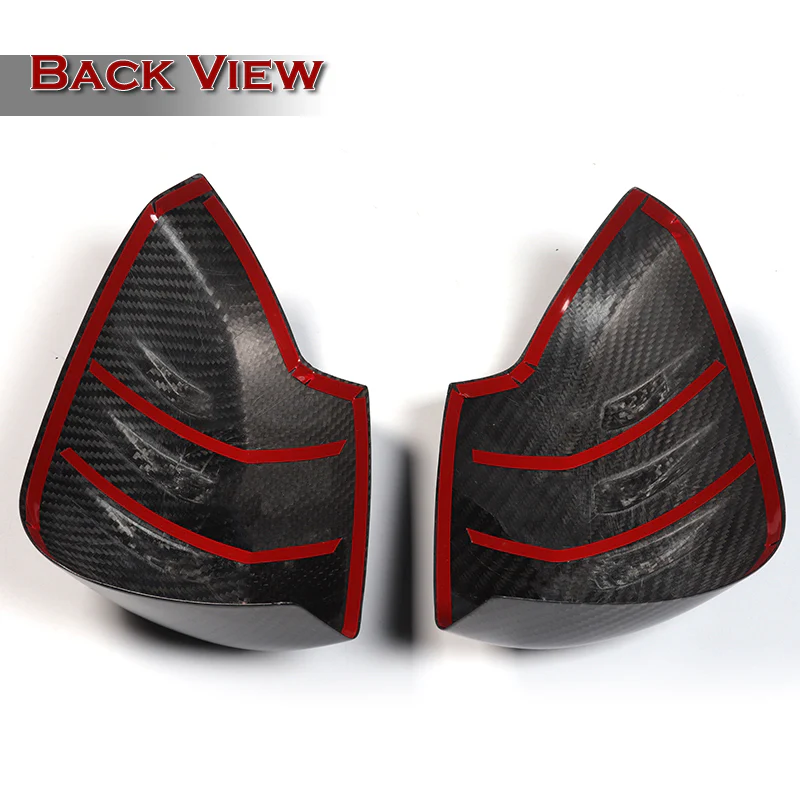 Side View Mirror Covers Cap Trim For 2015-2021 Subaru WRX STI -Real Carbon Fiber - Image 4