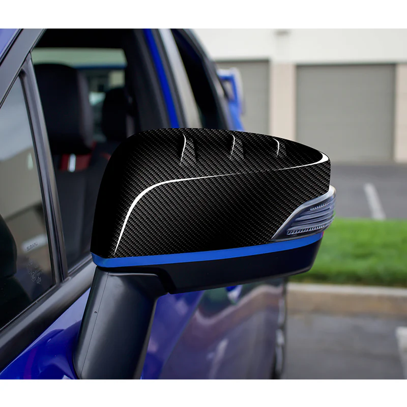 Side View Mirror Covers Cap Trim For 2015-2021 Subaru WRX STI -Real Carbon Fiber - Image 8