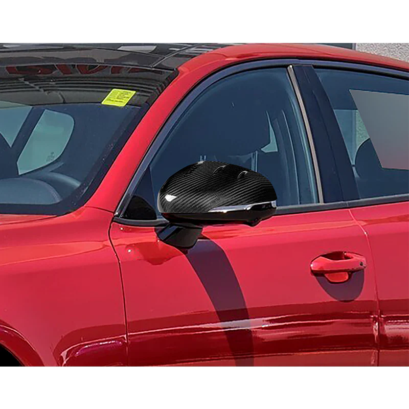 Side View Mirror Covers Cap Trim For 2018-2023 Kia Stinger -Real Carbon Fiber - Image 5