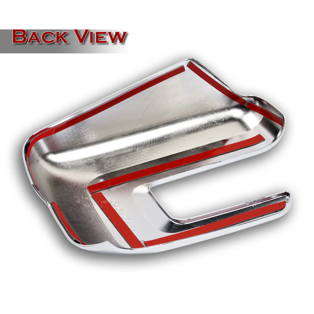 Side View Mirror Covers Overlays Cap For 2021 - 2023 Ford F-150 F150 -Chrome ABS W/ Turn Signal Hole - Image 3