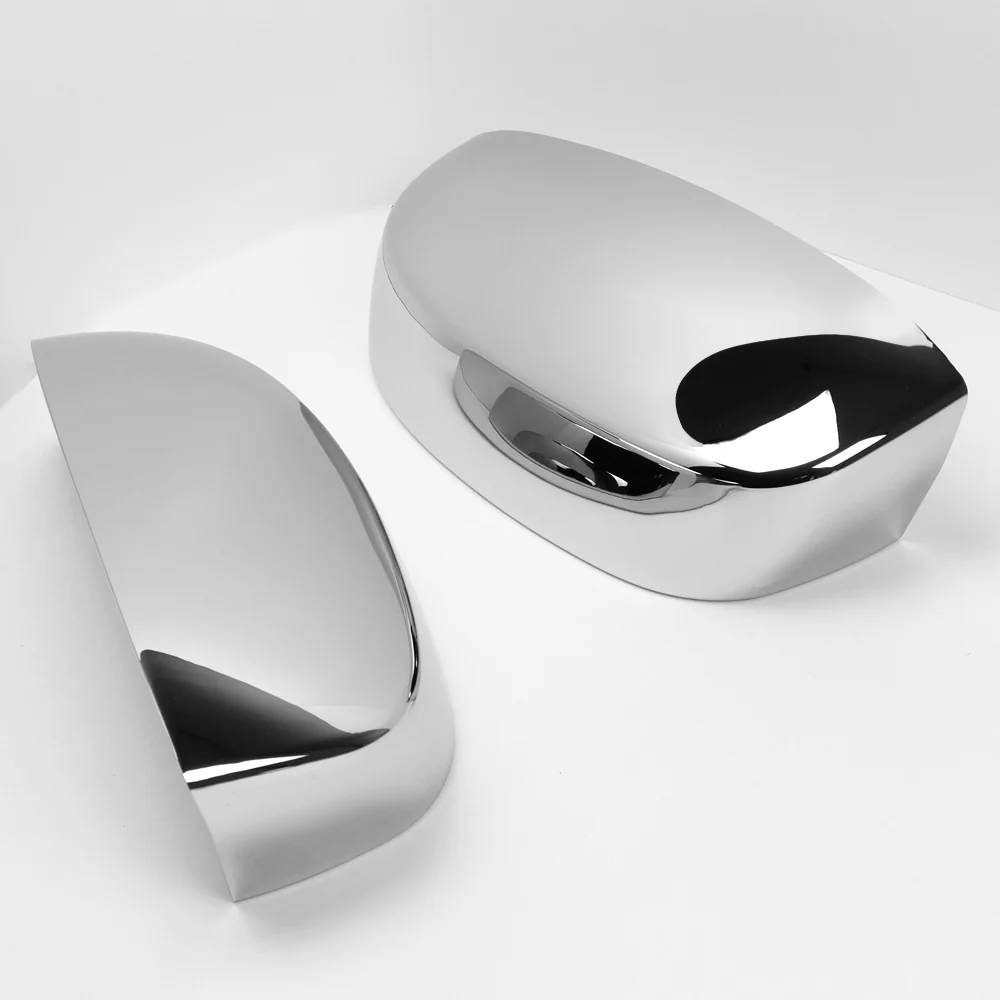 Side View Top Half Mirror Covers Cap For 2007 - 2013 Chevrolet Silverado Suburban Tahoe Avalanche / GMC Yukon Sierra -Chrome ABS - Image 2