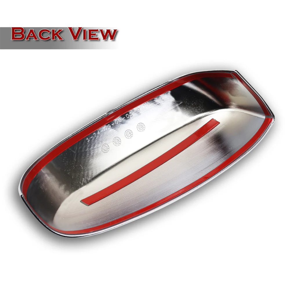 Side View Top Half Mirror Covers Cap For 2007 - 2013 Chevrolet Silverado Suburban Tahoe Avalanche / GMC Yukon Sierra -Chrome ABS - Image 3