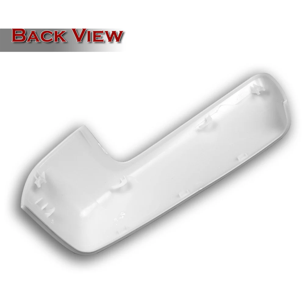 For 2019 - 2024 Chevrolet Silverado / GMC Sierra Side View Top Half Mirror Covers Cap -White ABS - Image 3