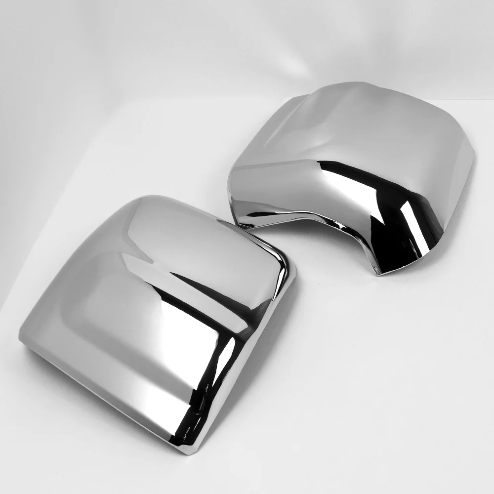Side View Tow Mirror Covers Cap For 2016 - 2024 Nissan Titan XD-Chrome ABS W/ Turn Signal Cut - Image 2