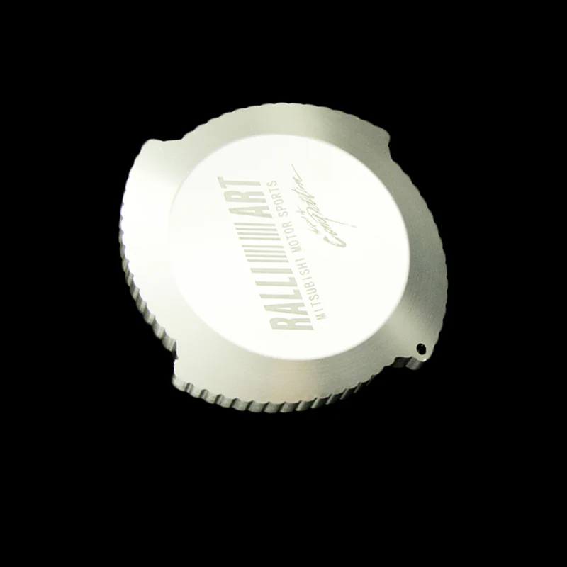 Silver Brand New Ralliart Aluminum Racing Engine Oil Filler Cap For MITSUBISHI - Image 4