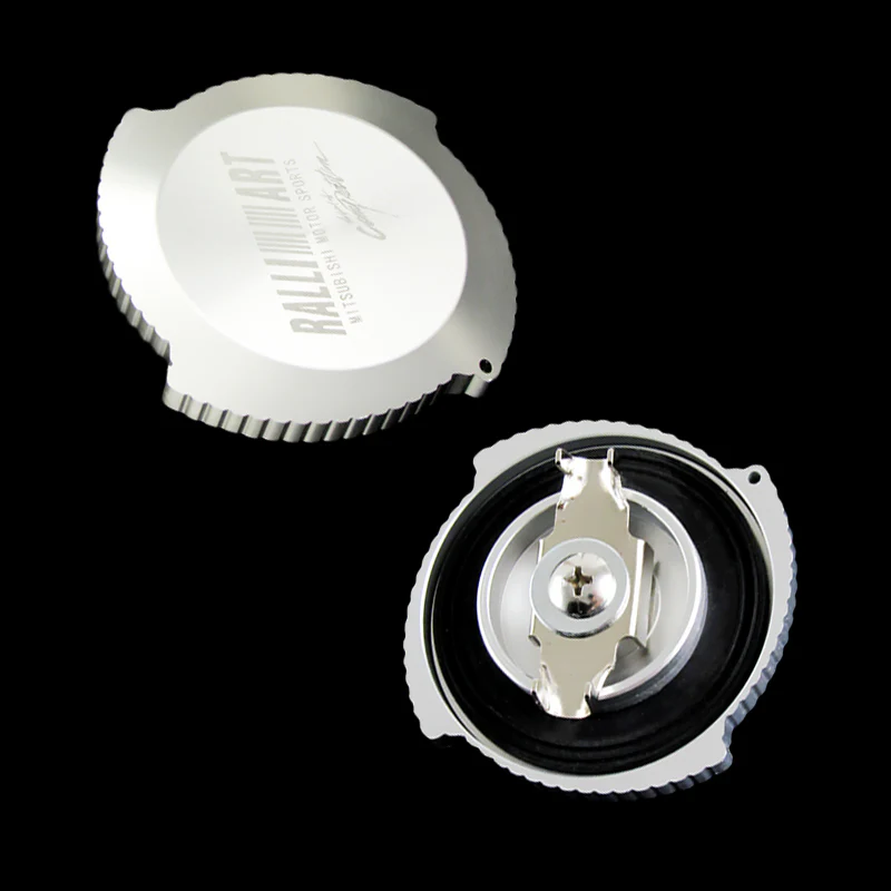 Silver Brand New Ralliart Aluminum Racing Engine Oil Filler Cap For MITSUBISHI - Image 5