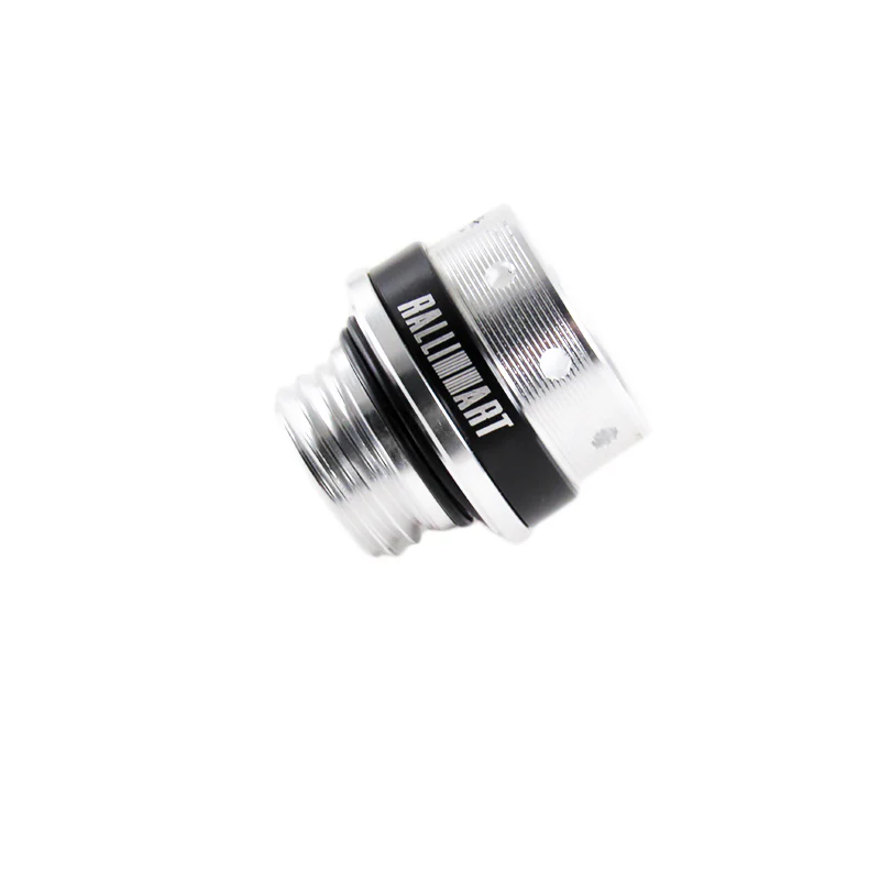 Silver Ralliart Racing Engine Oil Cap Oil Fuel Filler Cover Cap For Mitsubishi - Image 3